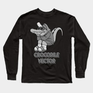 Crocodiles BW Long Sleeve T-Shirt